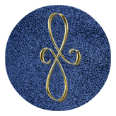 DAROUND 601 GD SH BL Gold Scroll Shimmer Blue Background